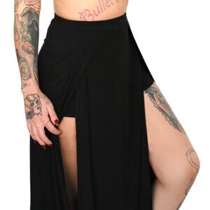 Foxblood Darla Maxi Skirt With Built in Shorts Sz Small